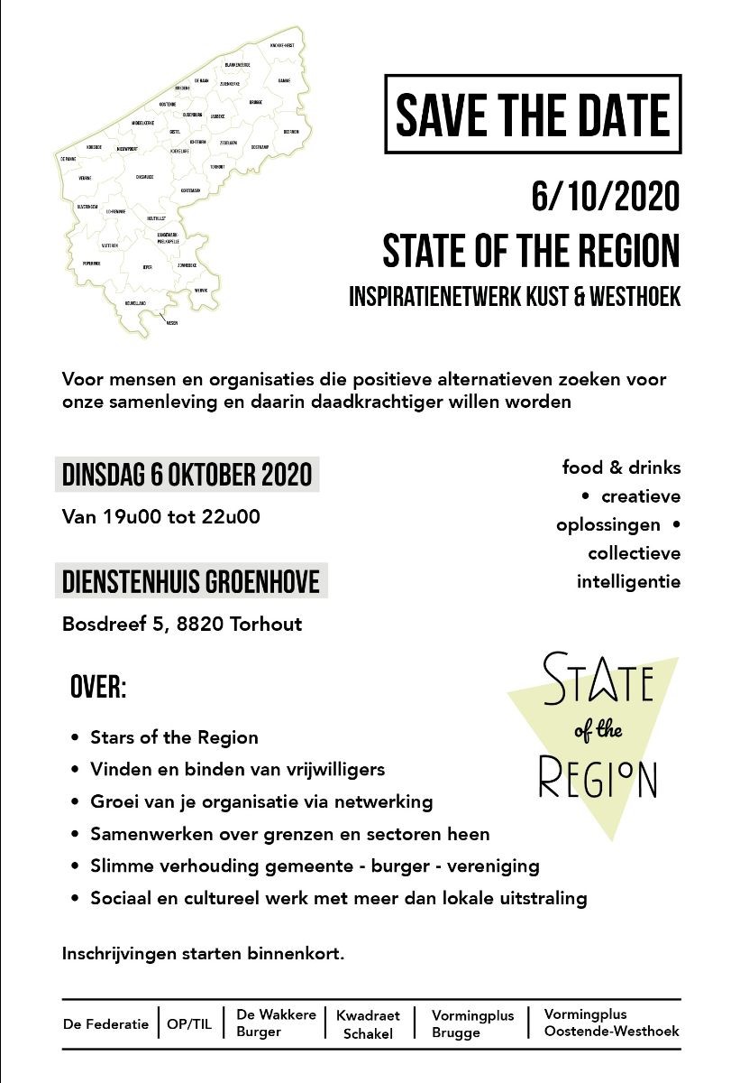 Save the date - state of the region 6-10-2020